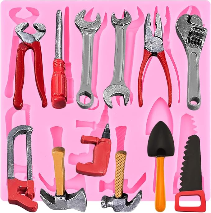 Construction Tools Silicone Molds Hand Tools Chocolate Fondant Mold For Cake Decoration Cupcake Topper Candy Paste Gum Polymer Clay