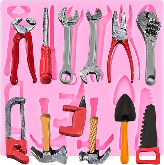Construction Tools Silicone Molds Hand Tools Chocolate Fondant Mold For Cake Decoration Cupcake Topper Candy Paste Gum Polymer Clay