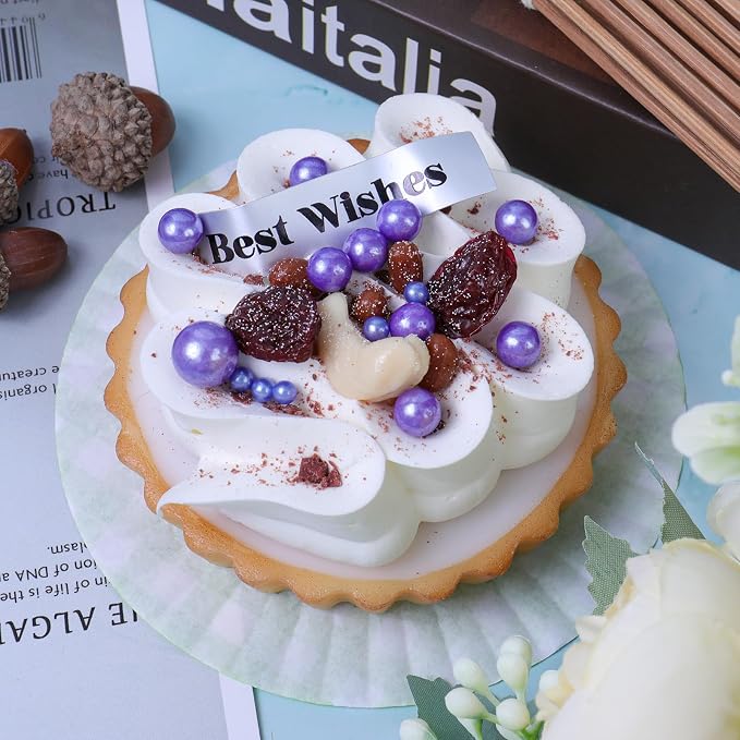 Purple Pearl Sprinkles for Cake Decorating, 130g/4.6oz Edible Pearl Sprinkles, Baking Cupcakes, Donuts, Macarons Toppings