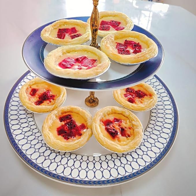 100 Pcs Aluminum Foil Mini Pans, Great for Baking Tarts, Quiche, Pudding, etc.