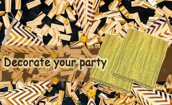 Mini Skater 4" Metallic Twist Ties Foil Bread Ties for Packaging Bakery Candy Goodies Cookies Gift Cellophane Treat Bags Christmas Wedding Party Favor Supplies,500Pcs (Gold)