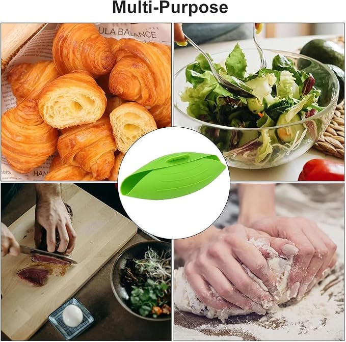 Silicone Bread Bowl,Bread Maker Mold for Baking Bread,Flexible Soft Loaf Pan for Homemade Bread Sourdough,Bakeware Tool for Baking,Easy to Mix,Proof and Bake (Green)