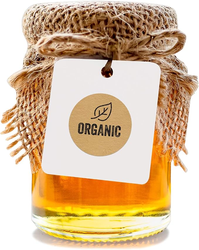 Organic Made Stickers / 1" Inch Round Natural Kraft Organic Stickers/Organic Labels 500 Labels per roll