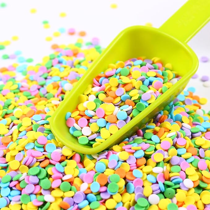 Easter Sprinkles for Cake Decorating Edible Rainbow Confetti Yellow Green Blue Pastel Sprinkles Mix 7 ounce for Cookies Chocolate Ice Cream Cupcake Topper