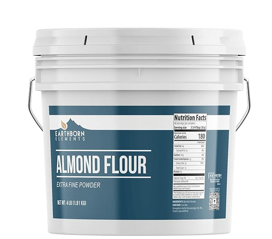 Earthborn Elements Almond Flour 1 Gallon Bucket, Extra Fine Powder, Grown in California
