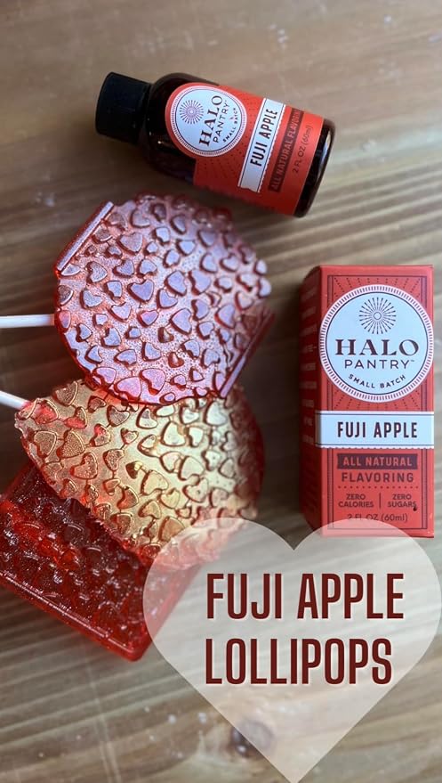 Natural FUJI APPLE Flavoring Extract by HALO PANTRY (2oz bottle) | Colorless/Clear, Dye-Free, Sugar-Free, Gluten-Free, NO Sweeteners, NO Calories | Perfect for customizing ANY baking, candy, dessert or drink recipes