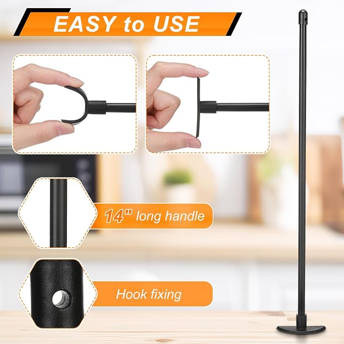 2 Pcs Black Blender Spatula Set with Under Blade Bottle Scraper and Jar Scraper Blender for Smoothies, Jars & Bottle, Food Grade Silicone Spatula for Kitchen