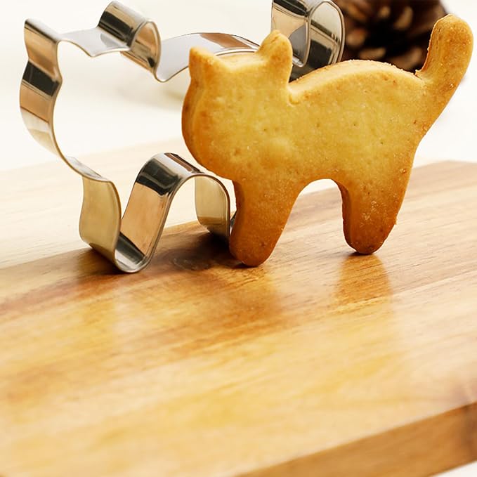 9-Piece Cat Cookie Cutter Set - 9 Unique Cat Shapes for Treats, Fondant, Pastry, DIY Baking Supplies. by ENBRWAS.