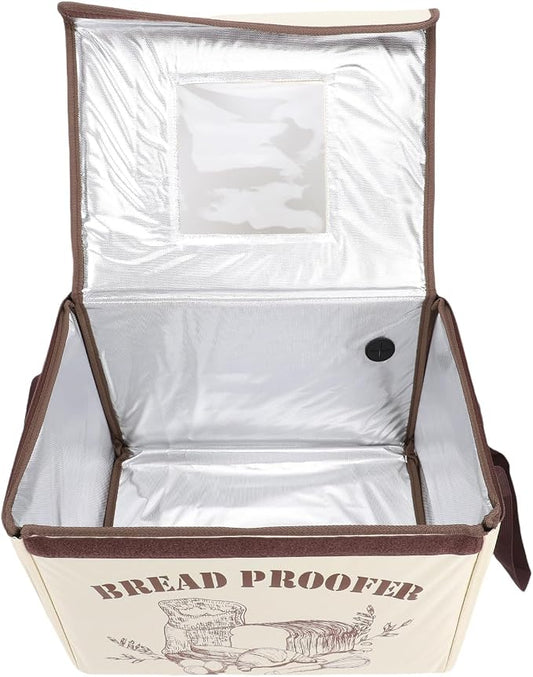 Mingzhe Folding Bread Proofing Box 3 Sided Heating Dough Proofer with 50 to 113F Temp Control Timer for Sourdough Bread Baking Pizza Yogurt (US Plug 110V)