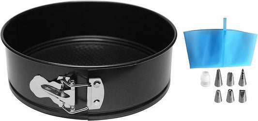 8.3 Inch Non Stick Springform Pan,Leakproof Round Cheesecake Pan with Piping Set,Accessories for 6,8 Qt Pressure Cooker,Instant pot,Air Fryer,10 Cup