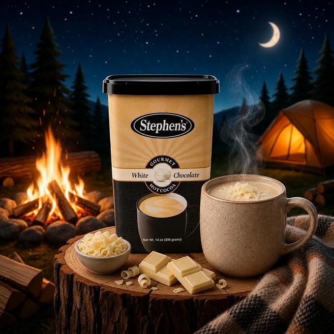 Stephen's Gourmet White Chocolate Hot Cocoa Mix, Rich & Creamy Premium Hot Chocolate, 14 oz (Pack of 6)