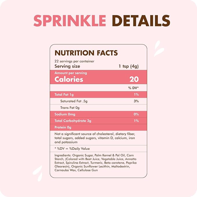 Rainbow Sprinkles - Perfect Toppings for Ice Cream, Cupcakes, Cakes, and Cookies - Colorful Jimmies Sprinkles - 3.2 Ounces - Ice cream toppings - Perfect for Cake Decorating and More.