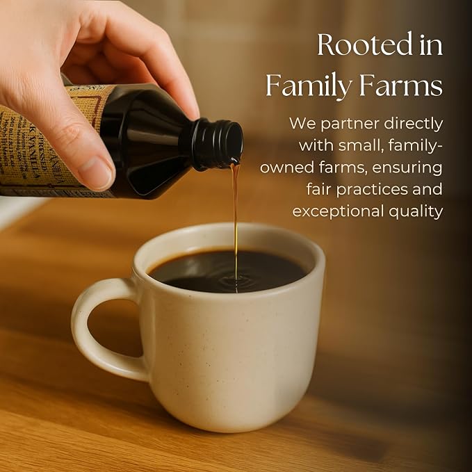 Pure Dark Mexican Vanilla Extract Gluten-Free Vanilla for Baking, Cakes, Cookies, Desserts, Coffee & Beverages (8.12 fl oz) – Natural, No Coumarin, Bold Flavor