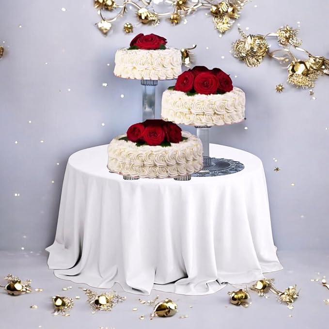 3 Tier Acrylic Wedding Cake Stand Set, Multi-Tier Cake Cupcake Holder, Topper Dessert Table Display Set, Tiered Tray Cake Stand for Party, Heavy Duty Holder display Stand