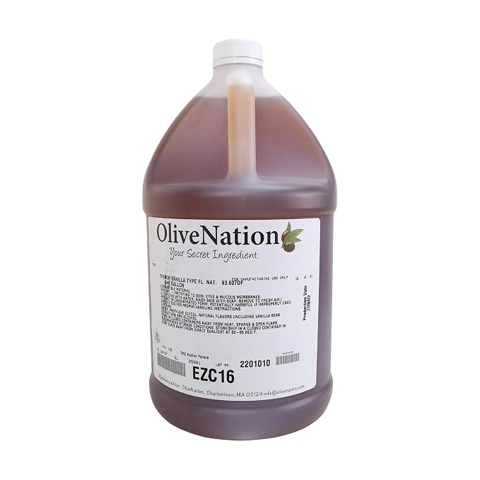 OliveNation French Vanilla Flavoring Extract, Deep Rich Flavoring for Baked Goods, Cakes, Frosting, Fillings, PG Free, Non-GMO, Gluten Free, Kosher, Vegan - 8 ounces