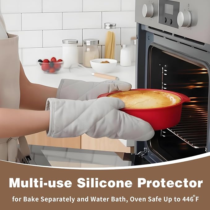 Nonstick 4 7 9 Inch Springform Pan Cheesecake Pan with Protector | Leakproof Spring Form Pan for Cheesecake, Spring Cheese Cake Pans for Baking with Removable Bottom and 50Pcs Parchment Paper