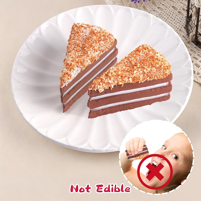 Anboor 2PCS Squishies Chocolate Cake Slow Rising Kawaii Scented Bread Squishies Squishys Fidget Novelty Toys for Kids Adults Autism Birthday Gift