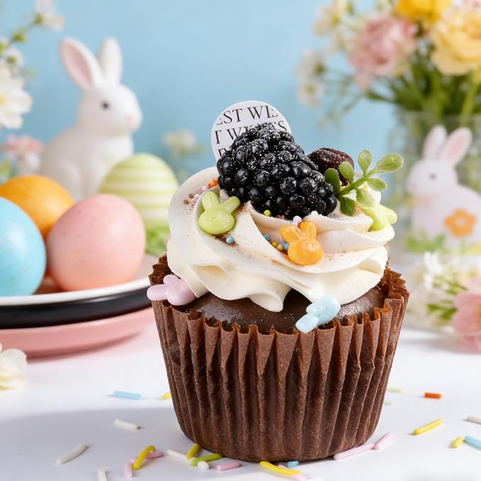 Easter Sprinkles for Cake Decorating, Spring Pastel Sprinkles Mix with Bunny Carrot Jimmies Nonpareils for Cookies Baking Cake Ice Cream Cupcakes Topping