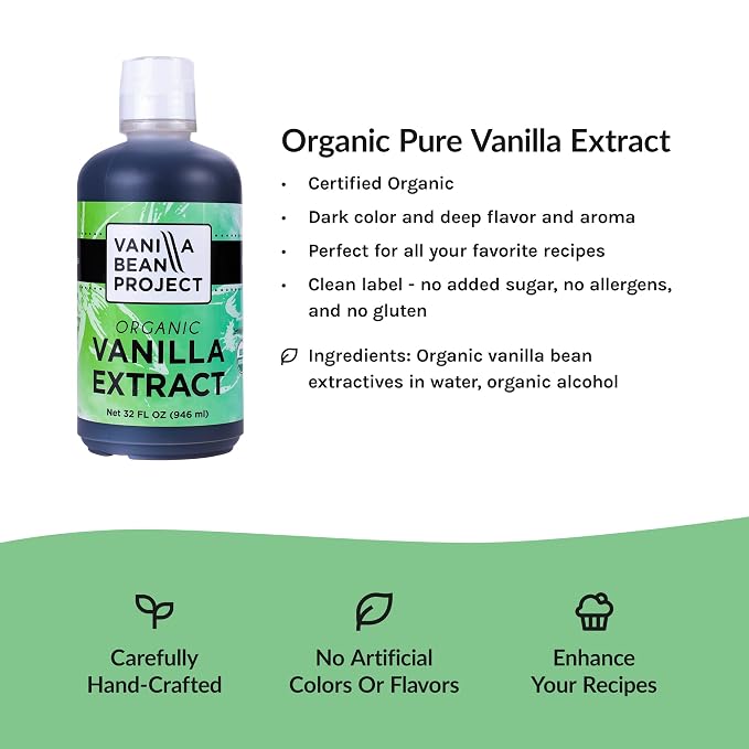 Vanilla Bean Project Organic Vanilla Extract, 4 FZ