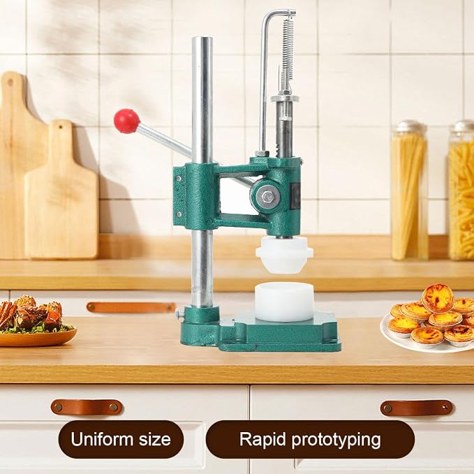 Manual Egg Tart Pressing Machine, Manual Egg Tart Making Machine, Commercial Custard Tart Shell Mold, Hand Press Making for Home Use,Cake Shop