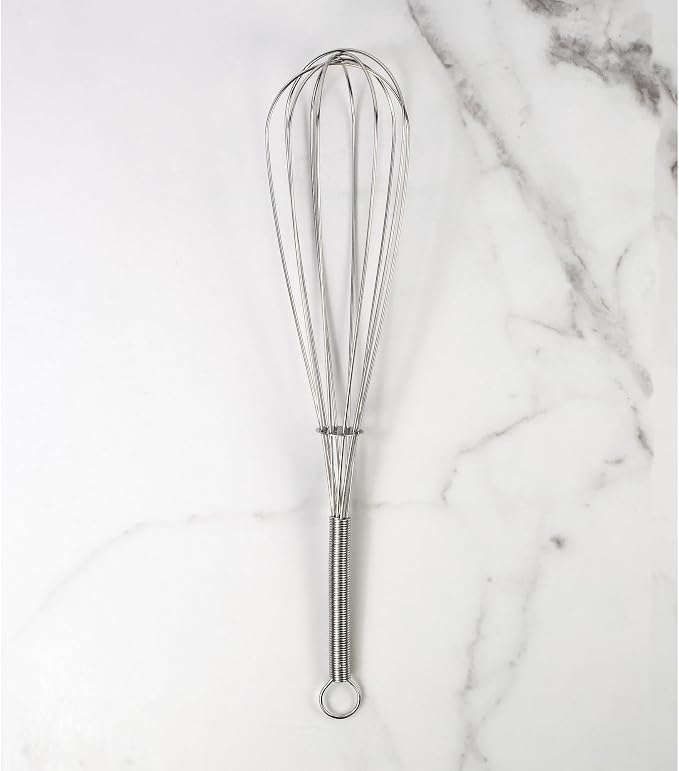 Mrs. Anderson’s Baking Egg and Batter Whisk, 18/8 Stainless Steel, 12-Inches