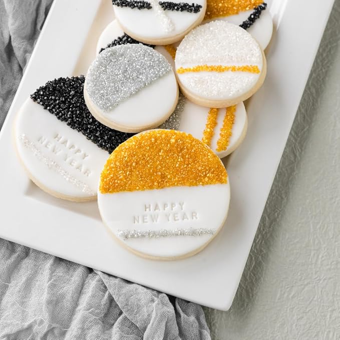 Sweets Indeed Sprinkles, 4 Pack, Edible Sprinkle Mix, Perfect for Cake Decorations, Baking, Ice Cream, Cookies, Cupcake Topper (Metallic Sugar)