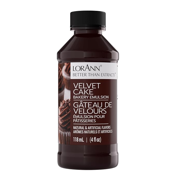 LorAnn Velvet Cake Emulsion, No Added Color, 4 ounce bottle