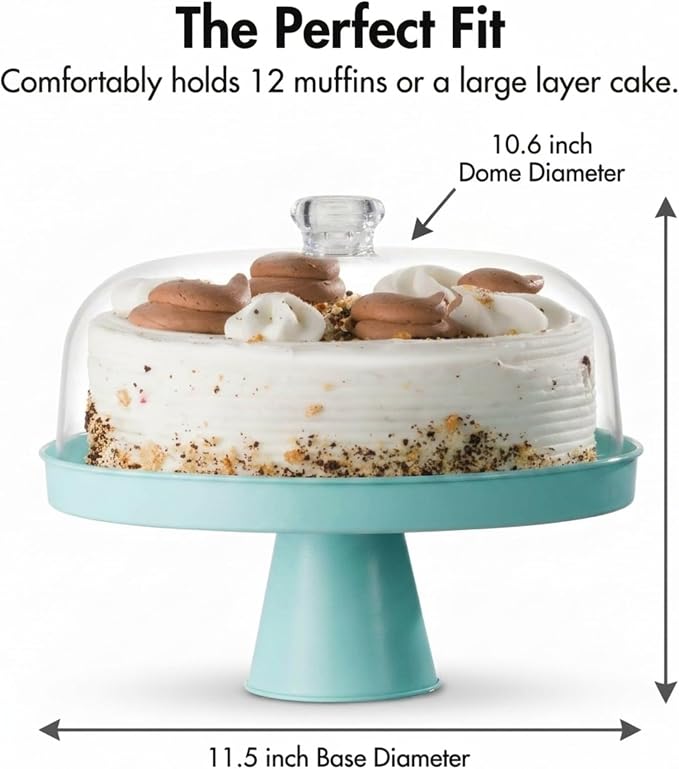 Table Concept Cake Stand, Footed Cake Stand with Lid, Serving Platter, Housewarming Gifts