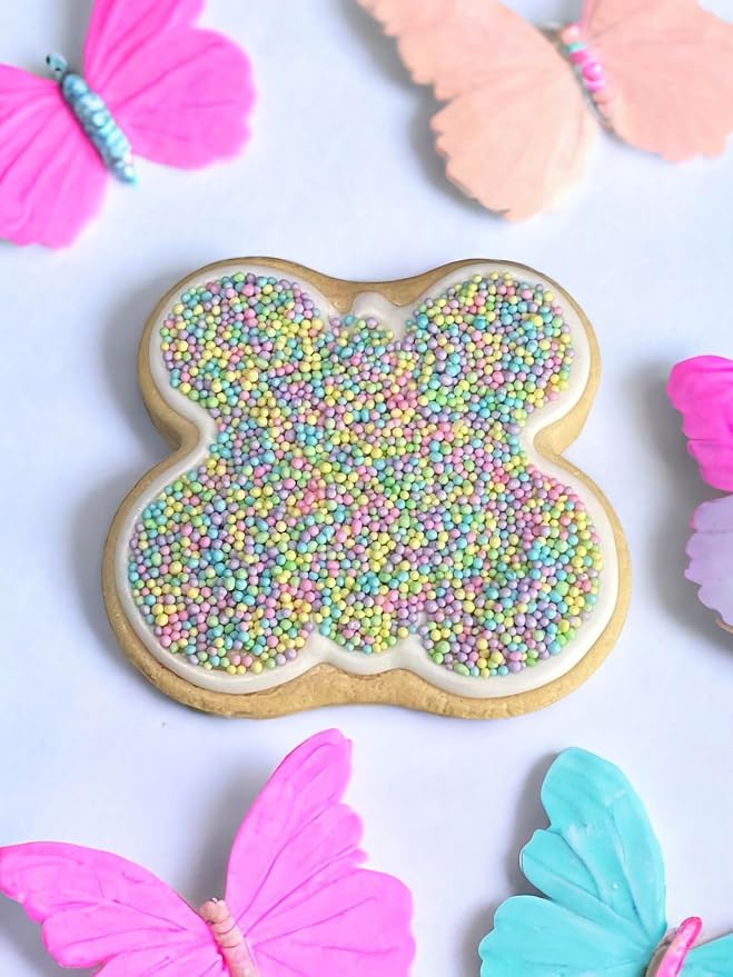 FAIRY LANE/COLORED NONPAREILS - Egg Free, Nuts Free, Kosher, Sprinkle Medley Mix, For Baking, Decorating, Cookies, Cupcakes, Cakes, Topping, Jimmies, Sugar Shapes, Candy Pearls, Easter Sprinkles Mix, Easter Decorations, 5.1oz