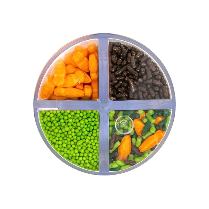 Mystic Sprinkles 4 Cell Sprinkle Assortments (Carrot Patch, Midi)