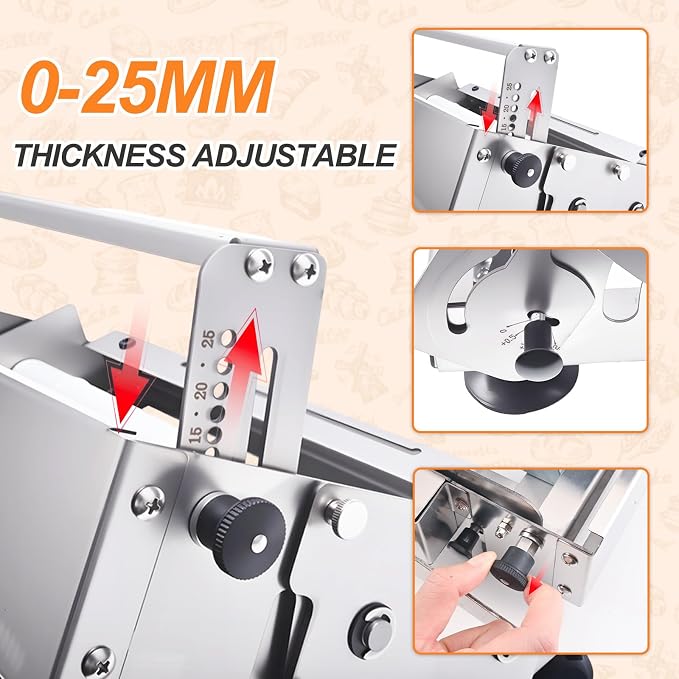 32.7"x18.9" Manual Dough Sheeter with Adjustable Thickness 0-25mm, Folding Dough Sheeter Machine for Commercial Home Bakery, Stainless Steel Portable Dough Machine for Pizza, Puff Pastry(300)