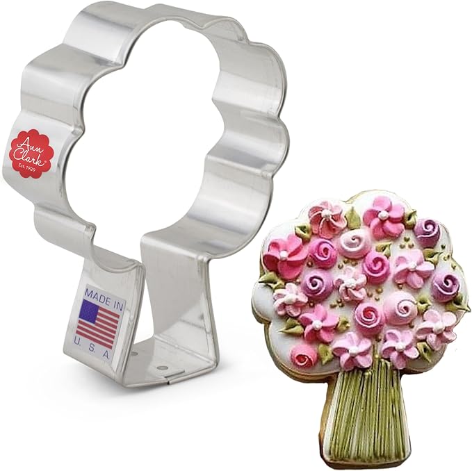 Ann Clark Flower Bouquet Cookie Cutter 3-½ in Made in USA