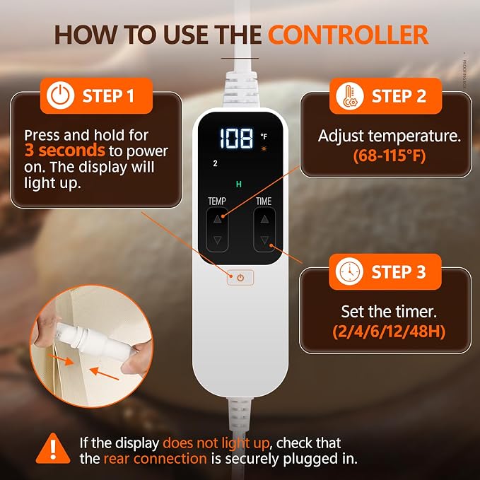 Folding Bread Proofing Box with 68-115℉ Temp Control, 2-48H Timer & 3-Sided Heating, Dough Proofing Box with Metal Rack for Sourdough Bread Baking Supplies, Pizza, Yogurt, Kombucha (Beige)