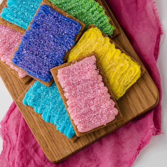 Sweets Indeed Dye Free Sugar Sprinkles, Pastel 6 Cell Edible Sprinkle Mix Perfect for Spring Cake Decorations Baking Ice Cream Cookies Cupcake Topper (Pastel Sugar)