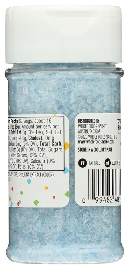 365 by Whole Foods Market, Blue Decorating Sugar, 3.3 Ounce