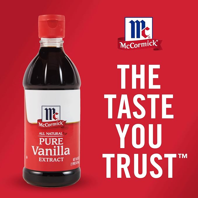 McCormick Vanilla Extract, Pure, No Corn Syrup, Gluten Free, Rich, Sweet Flavor and Aroma for Baking and Savory Dishes, 16 fl oz
