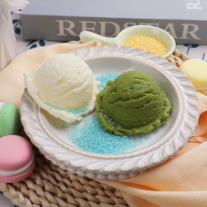 Sanding Sugar Pastel Sprinkles for Cake Decorating, 4 Colors 8oz Sparkling Green Yellow Pink Blue Sprinkles, Decorating Coarse Sugar Crystals for Cake Cupcakes Cookie Ice Cream Baking Topping