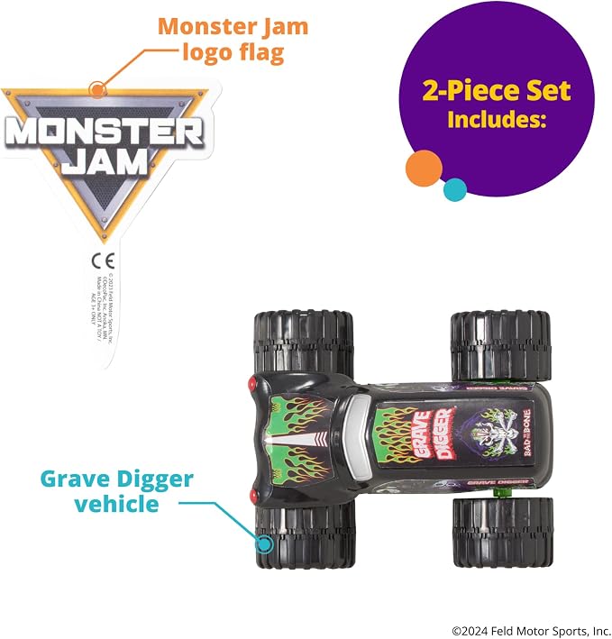 Monster Jam Grave Digger Truck Cake Topper
