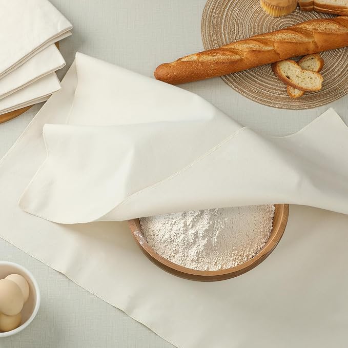 1 Pcs Thickened Bread Proofing Cloth for Baking Sourdough,28x28inch Bread Basket Flour Sack Towels for Dough, Baguettes, Loaves, Pastry, Homemade Bread