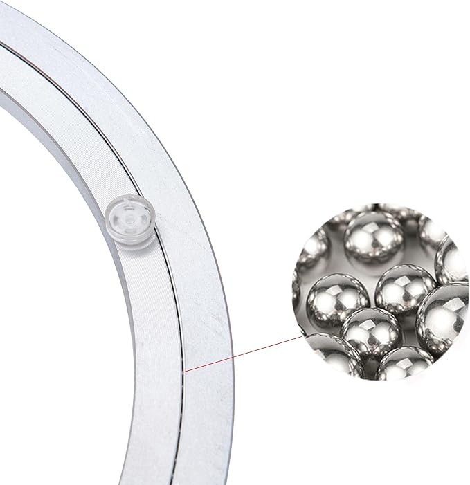 Aluminum Heavy Duty Lazy Susan Rotating Turntable Bearing Swivel Plate Hardware for Dining-Table (14 inch)