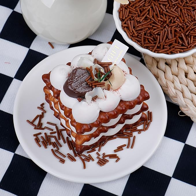 Chocolate Jimmies Sprinkles, Edible Brown Sprinkles for Baking Topping, Cupcakes, Cookies, Ice Cream & Cake Decorating, Christmas Halloween Year-Round Party Supplies