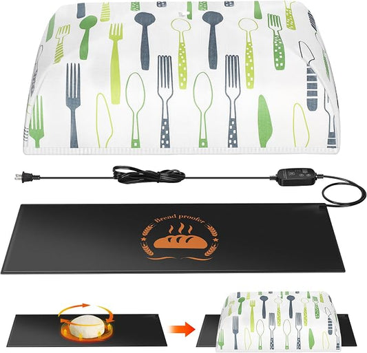 Sourdough Heating Mat Dough Proofing Box Fahrenheit, 59°F - 140°F Adjustable Dough Rising Heating Mat, Heated Bread Mat for Sourdough,Bread Warmer Mat with Sourdough Starter Warmer