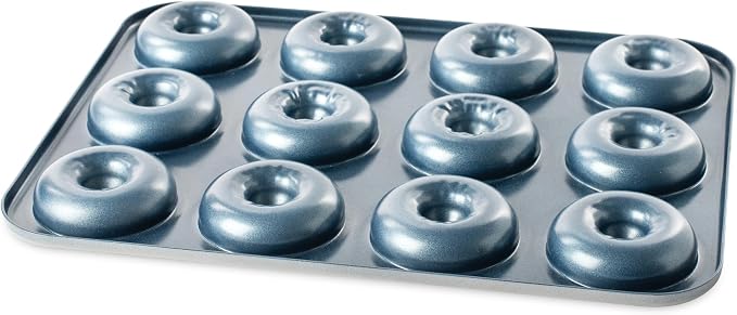Nordic Ware Formed Mini Donut Pan, 12 Cavities, Twilight Blue