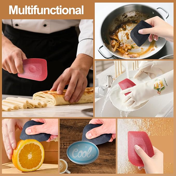 Plastic scraper bowl scraper food scraper tool scraper tool kitchen plastic scraper tool scraper for cleaning bench scraper kitchen pan scraper food scraper dish scraper 2Pcs＋1pcs cleaningbrush(3pcs)