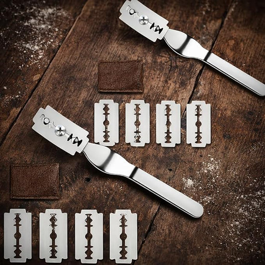 TFORESTER Bread Lame for Sourdough Baking – Stainless Steel Bread Scoring Tool with 5 Razor Blades & Lightweight TPU Cover – Dough Scorer Knife for Artisan Bread, Baker Gift-2Pack