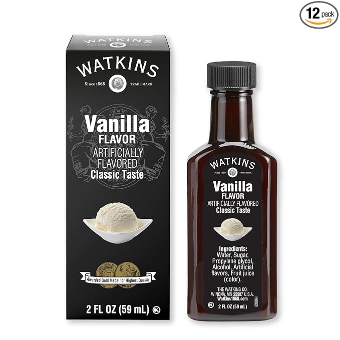 Watkins Vanilla Flavor, 2 Fl Oz (Pack of 12)