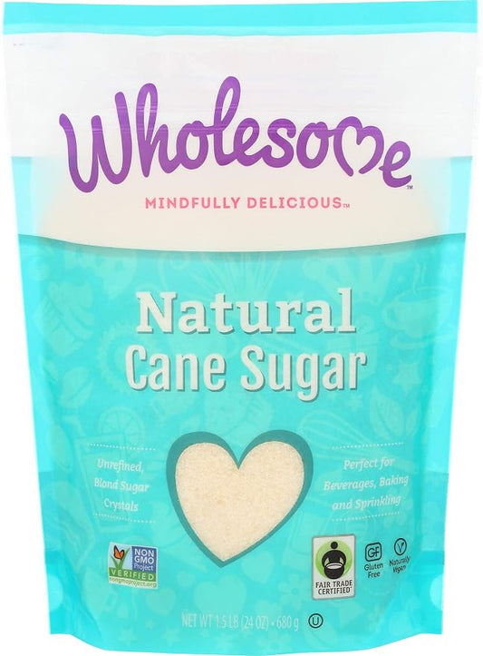 Wholesome Sweeteners Fair Trade Natural Cane Sugar, 1.5 lb