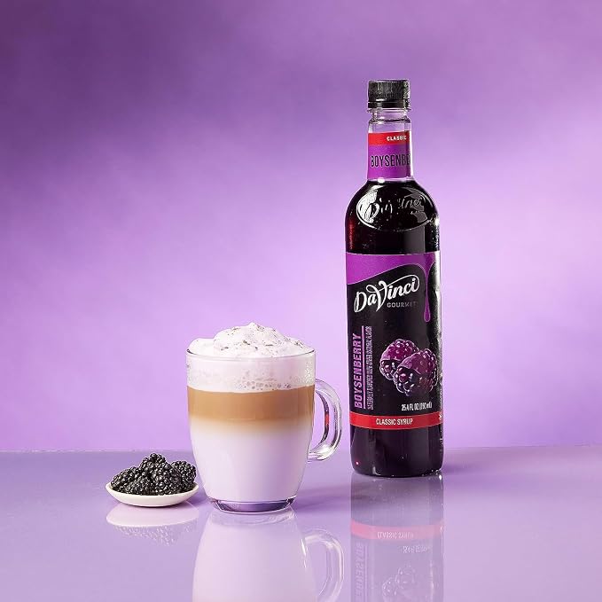 DaVinci Gourmet Boysenberry Syrup, 25.4 Fluid Ounces (Pack of 4)