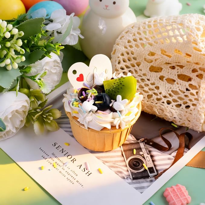 Easter Sprinkles for Baking, 4.6oz Edible Pastel Sprinkles with Candy Bunny Jimmies for Baking Cakes Cupcakes Cookies