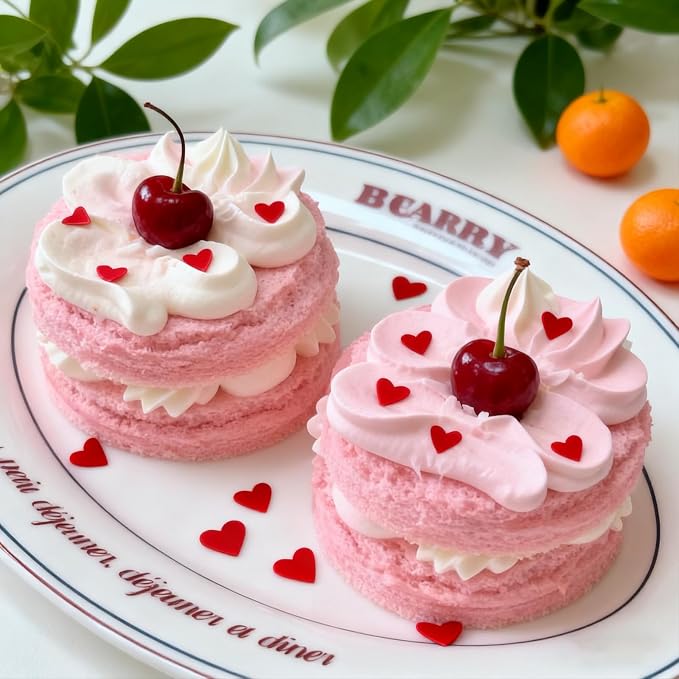 Red Heart Sprinkles for Cake Decorating, Mothers Day Sprinkles for Baking, Edible Heart Shaped Confetti for Cookies, Cupcakes & Ice Cream, Mothers Day Sprinkles